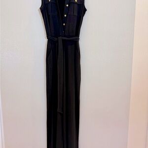 Calvin Klein Black Sleeveless Jumpsuit